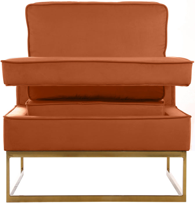 Noah Cognac Velvet Accent Chair - Just Furniture (PA) - Multi Location