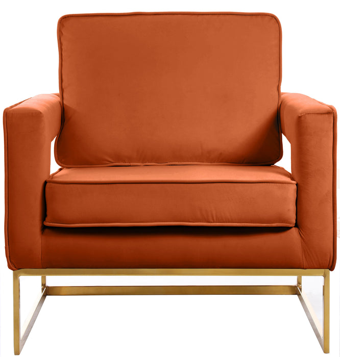 Noah Cognac Velvet Accent Chair - Just Furniture (PA) - Multi Location