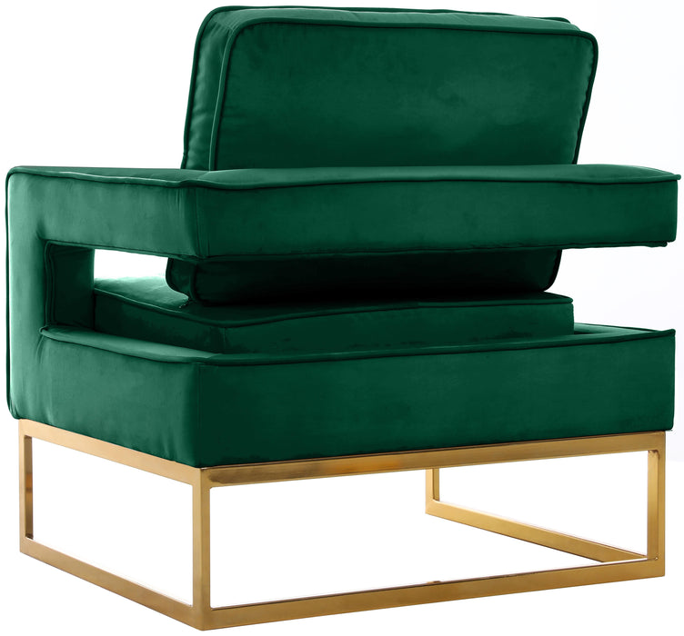 Noah Green Velvet Accent Chair - Just Furniture (PA) - Multi Location