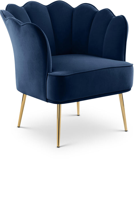 Jester Navy Velvet Accent Chair - Just Furniture (PA) - Multi Location