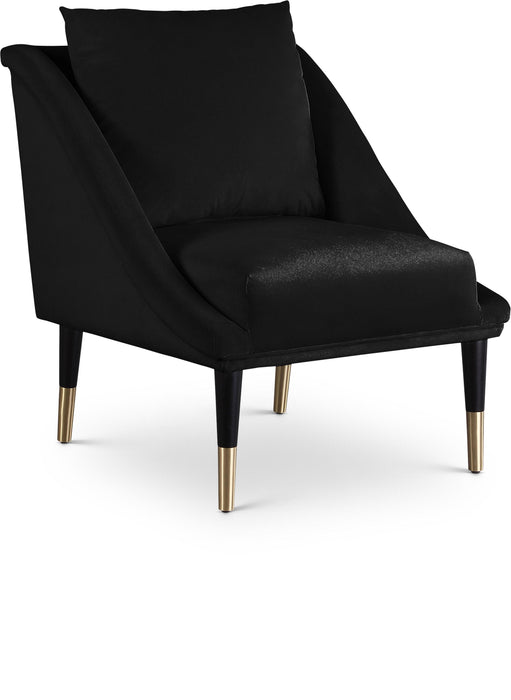 Elegante Black Velvet Accent Chair - Just Furniture (PA) - Multi Location