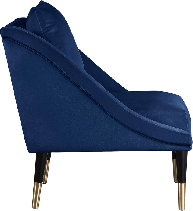 Elegante Navy Velvet Accent Chair - Just Furniture (PA) - Multi Location