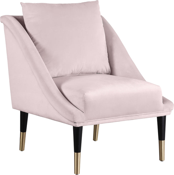 Elegante Pink Velvet Accent Chair - Just Furniture (PA) - Multi Location