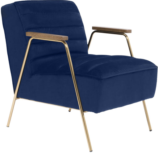 Woodford Navy Velvet Accent Chair - Just Furniture (PA) - Multi Location