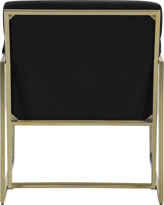 Wayne Black Velvet Accent Chair - Just Furniture (PA) - Multi Location