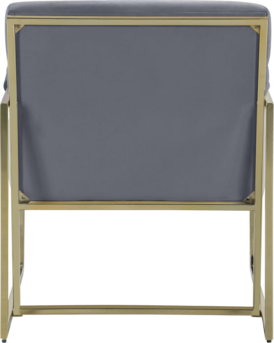 Wayne Grey Velvet Accent Chair - Just Furniture (PA) - Multi Location