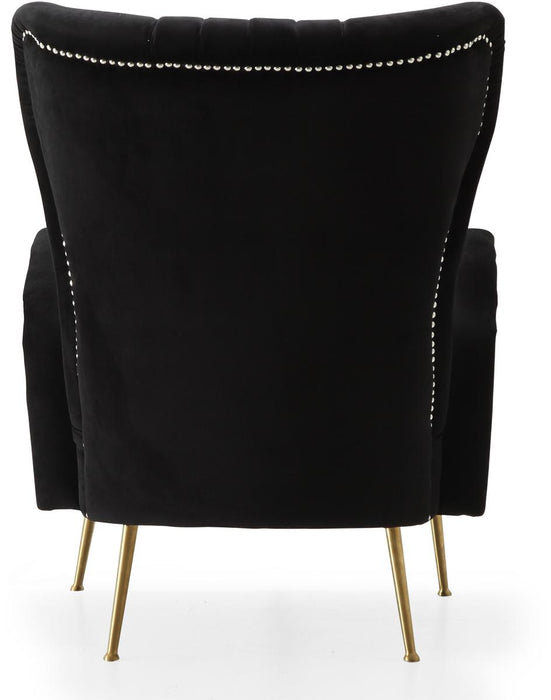 Opera Black Velvet Accent Chair - Just Furniture (PA) - Multi Location
