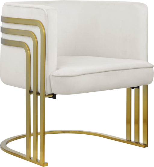Rays Cream Velvet Accent Chair - Just Furniture (PA) - Multi Location