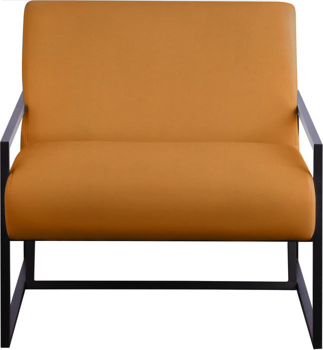 Industry Cognac Faux Leather Accent Chair - Just Furniture (PA) - Multi Location