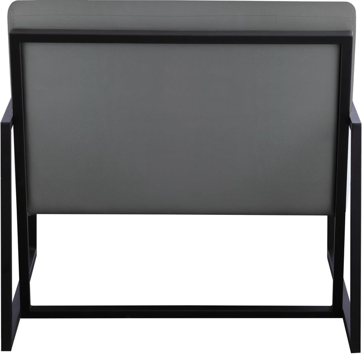 Industry Grey Faux Leather Accent Chair - Just Furniture (PA) - Multi Location