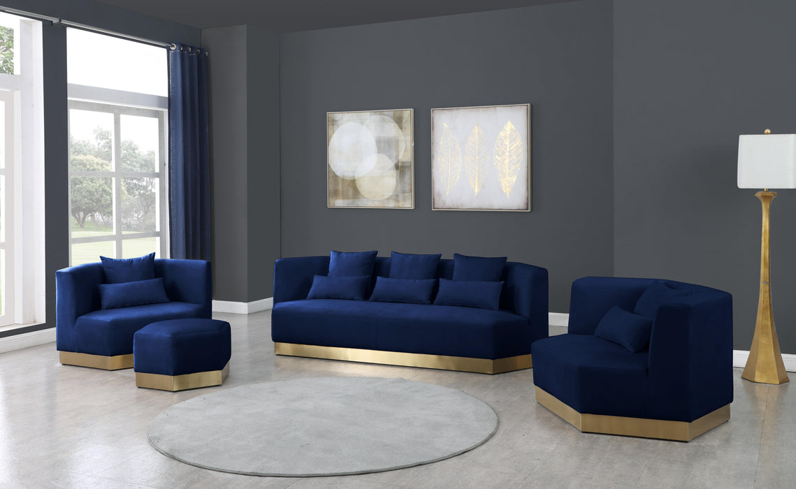 Marquis Navy Velvet Chair - Just Furniture (PA) - Multi Location