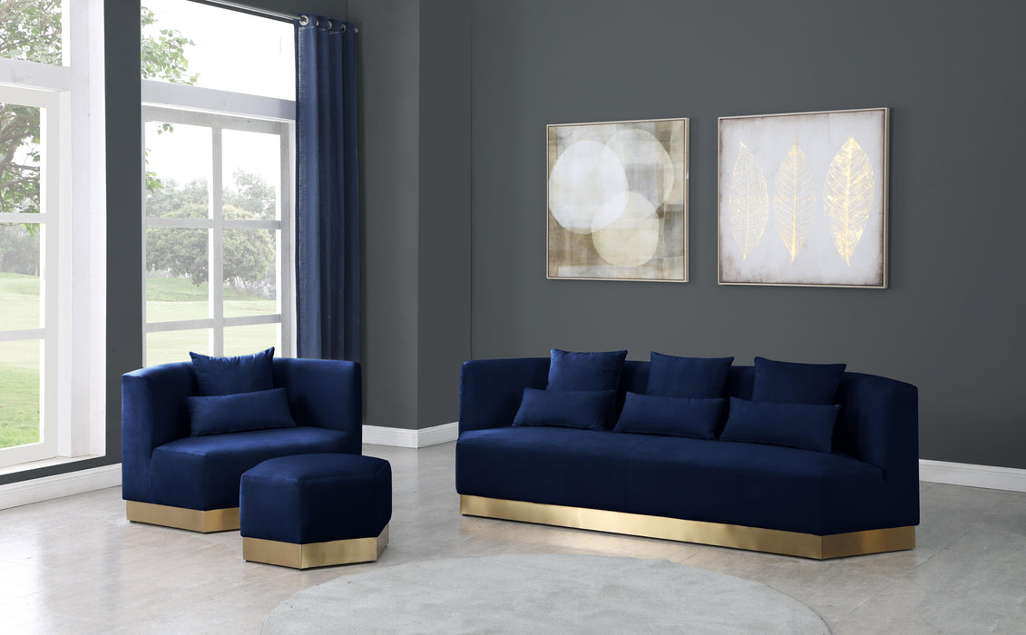Marquis Navy Velvet Chair - Just Furniture (PA) - Multi Location