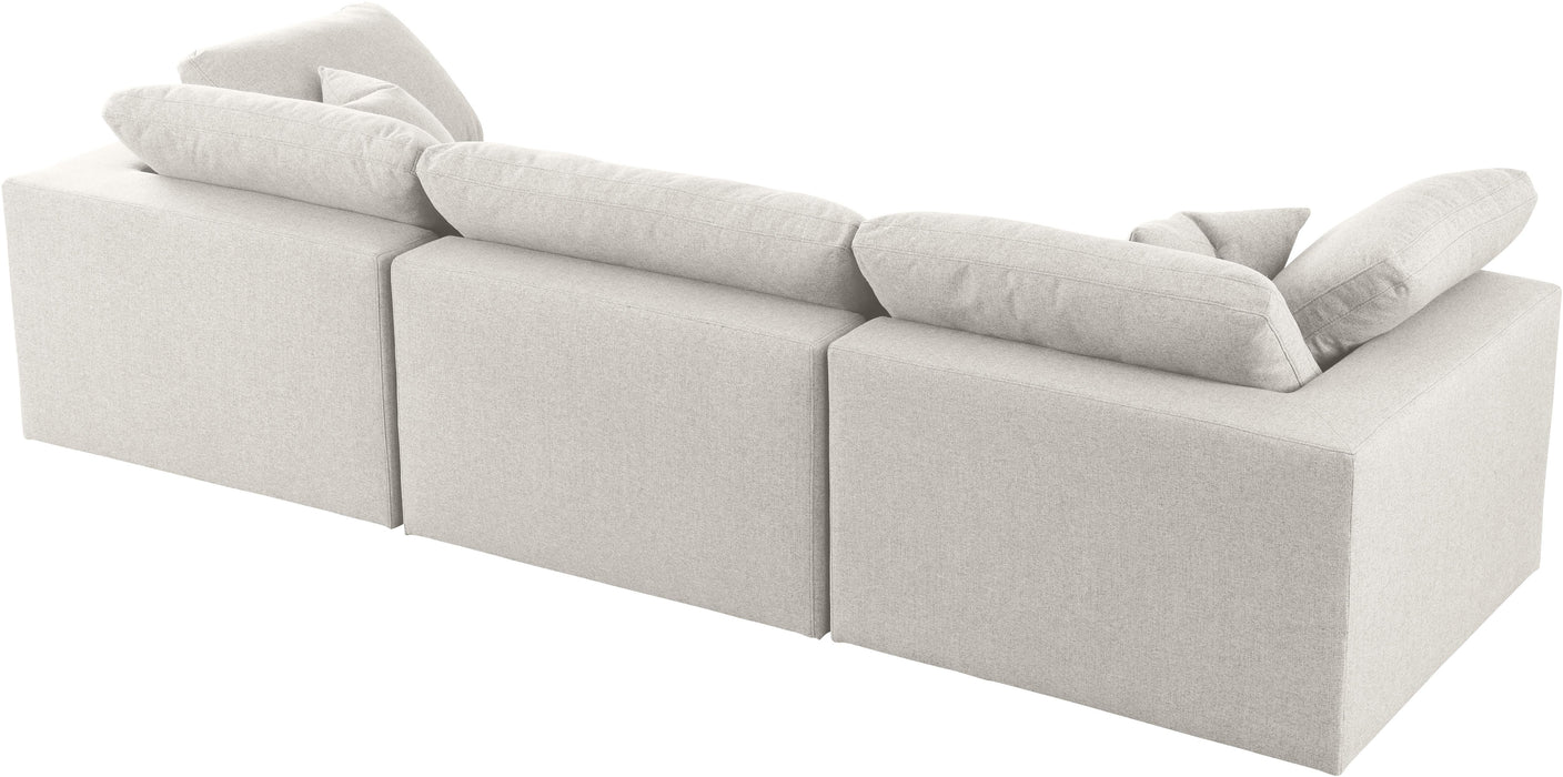 Serene Cream Linen Fabric Deluxe Cloud Modular Sofa - Just Furniture (PA) - Multi Location