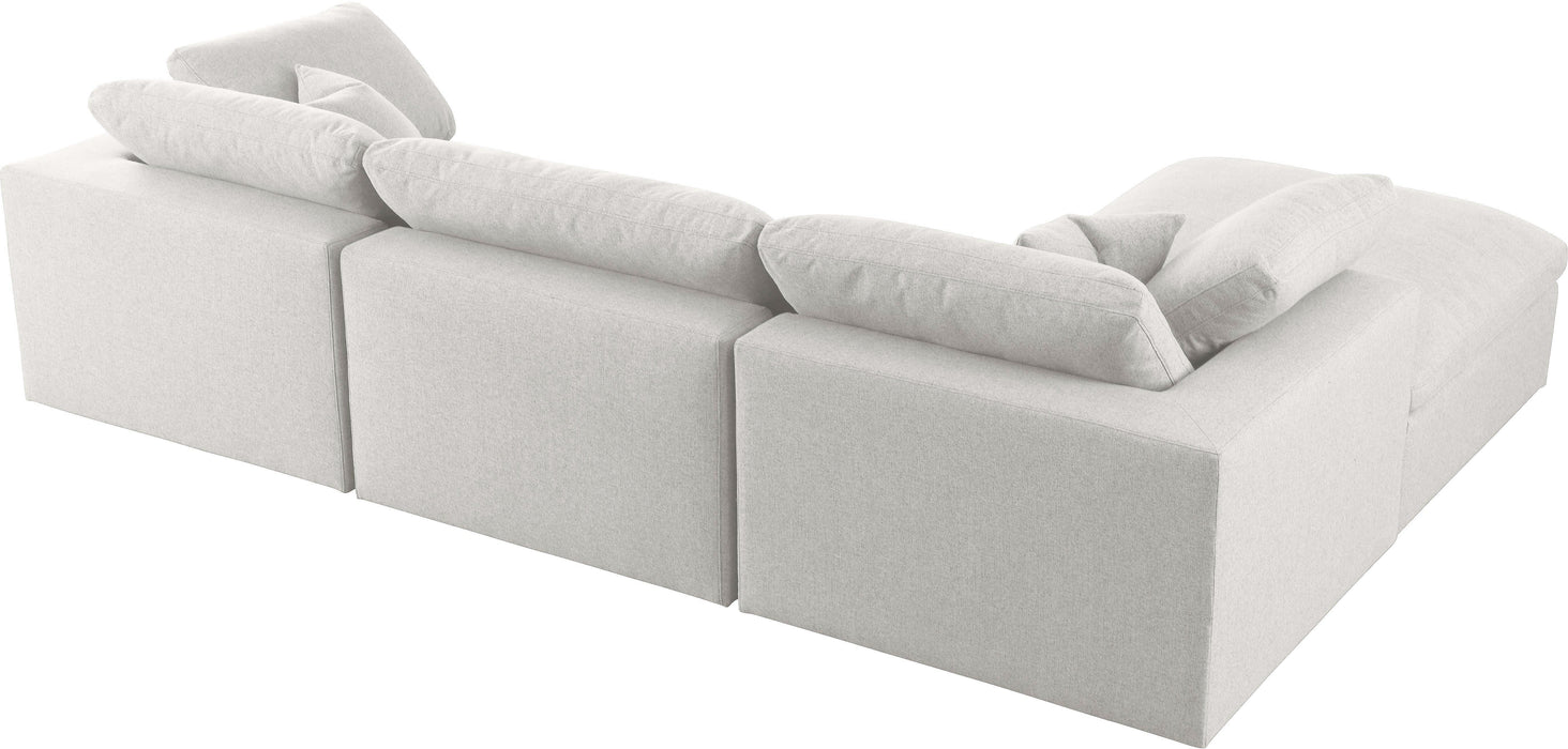 Serene Cream Linen Fabric Deluxe Cloud Modular Sectional - Just Furniture (PA) - Multi Location