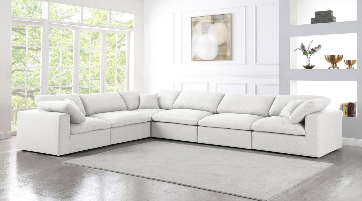 Serene Cream Linen Fabric Deluxe Cloud Modular Sectional - Just Furniture (PA) - Multi Location