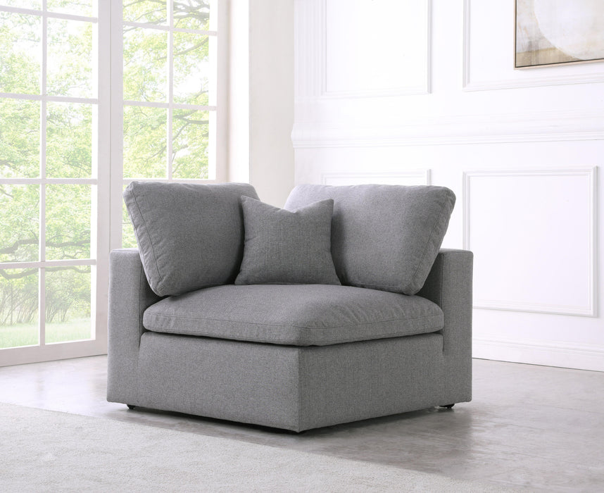 Serene Grey Linen Fabric Deluxe Cloud Corner Chair - Just Furniture (PA) - Multi Location
