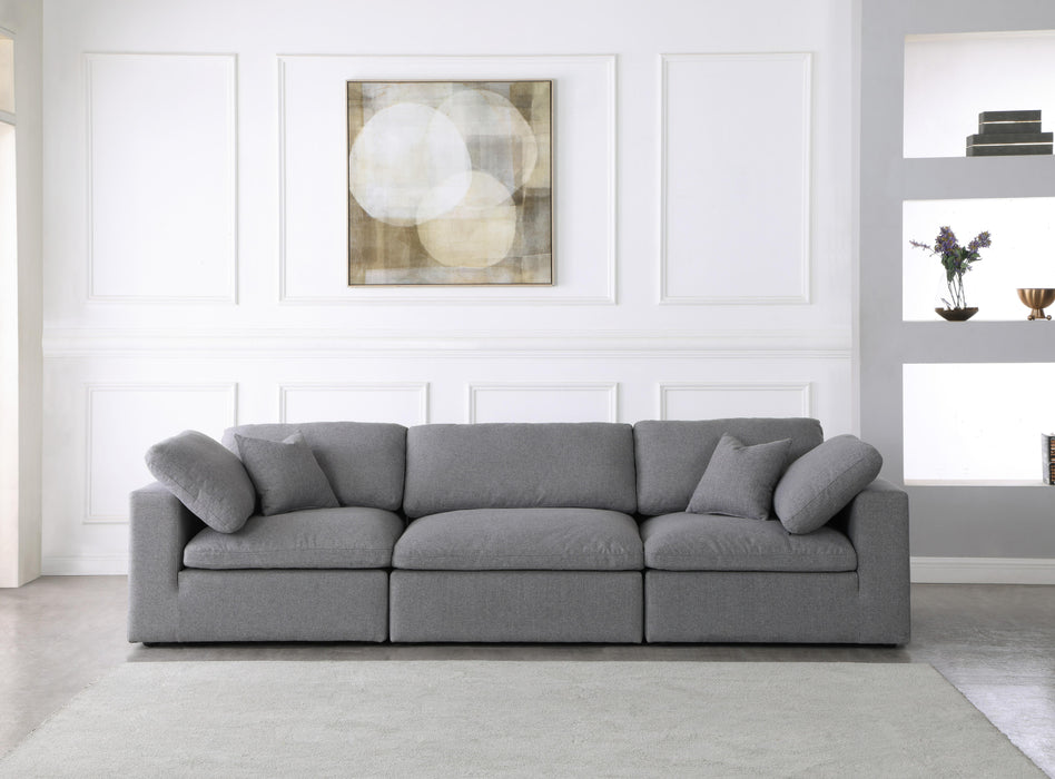 Serene Grey Linen Fabric Deluxe Cloud Modular Sofa - Just Furniture (PA) - Multi Location