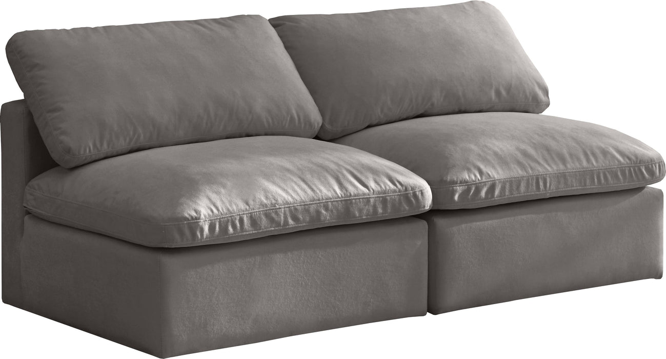 Plush Grey Velvet Standard Cloud Modular Sofa - Just Furniture (PA) - Multi Location