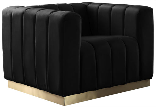 Marlon Black Velvet Chair - Just Furniture (PA) - Multi Location