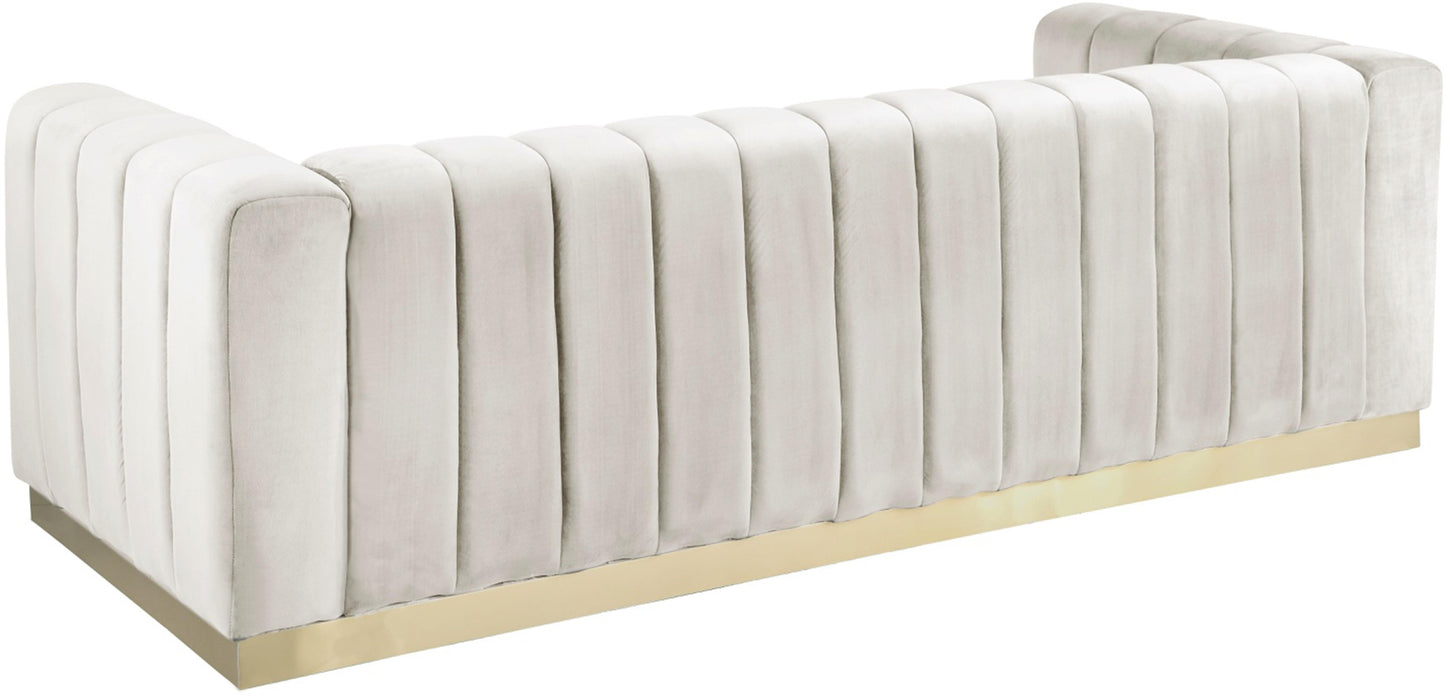 Marlon Cream Velvet Sofa - Just Furniture (PA) - Multi Location