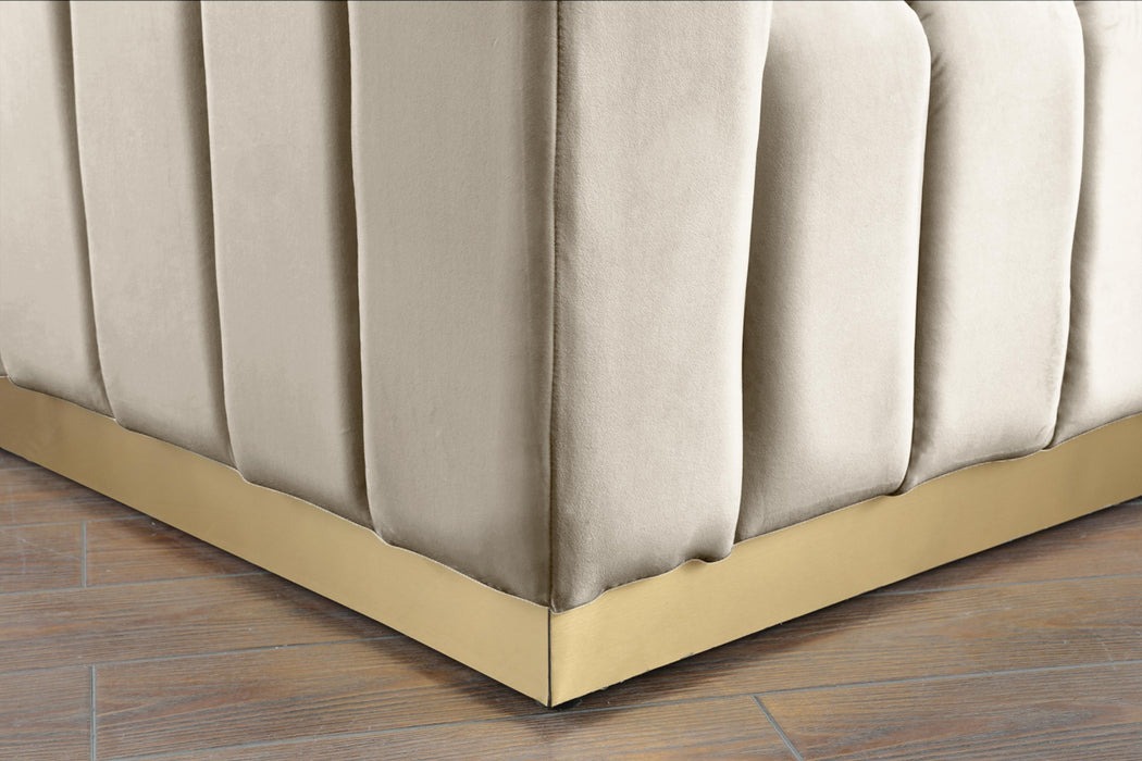 Marlon Cream Velvet Loveseat - Just Furniture (PA) - Multi Location