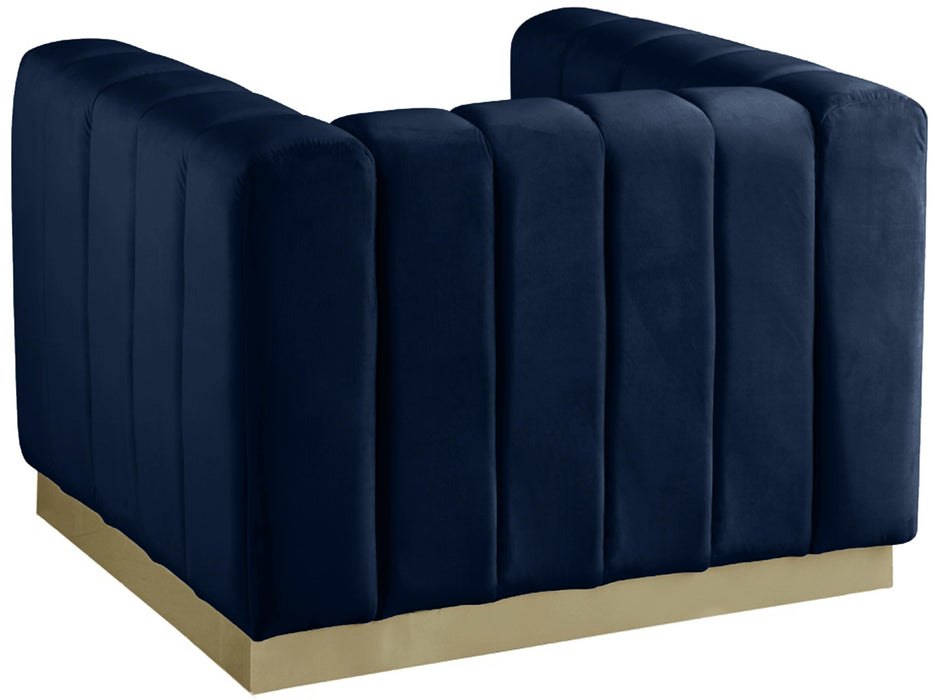Marlon Navy Velvet Chair - Just Furniture (PA) - Multi Location