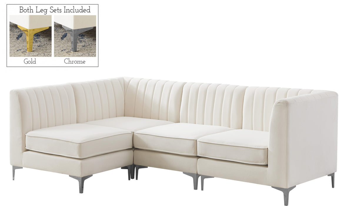 Alina Cream Velvet Modular Sectional - Just Furniture (PA) - Multi Location
