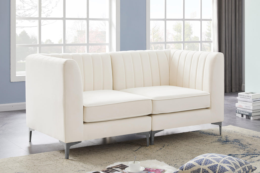 Alina Cream Velvet Modular Sofa - Just Furniture (PA) - Multi Location