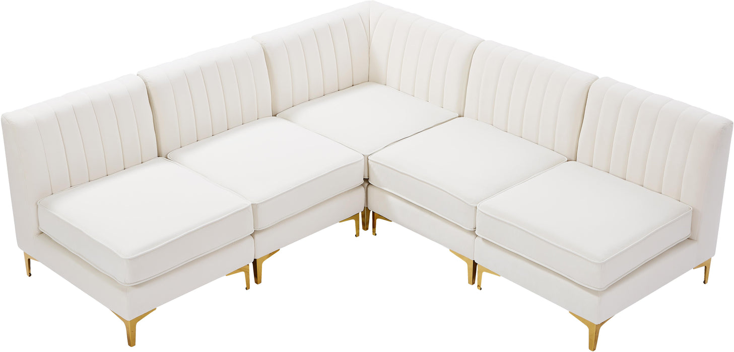 Alina Cream Velvet Modular Sectional - Just Furniture (PA) - Multi Location