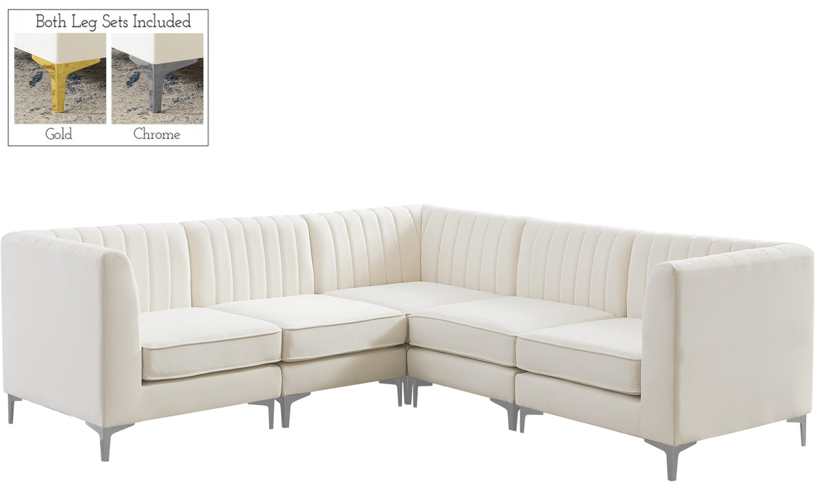 Alina Cream Velvet Modular Sectional - Just Furniture (PA) - Multi Location