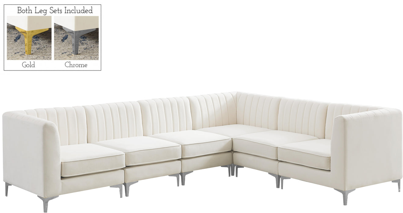Alina Cream Velvet Modular Sectional - Just Furniture (PA) - Multi Location
