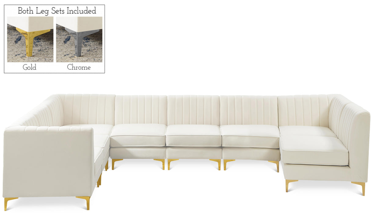 Alina Cream Velvet Modular Sectional - Just Furniture (PA) - Multi Location
