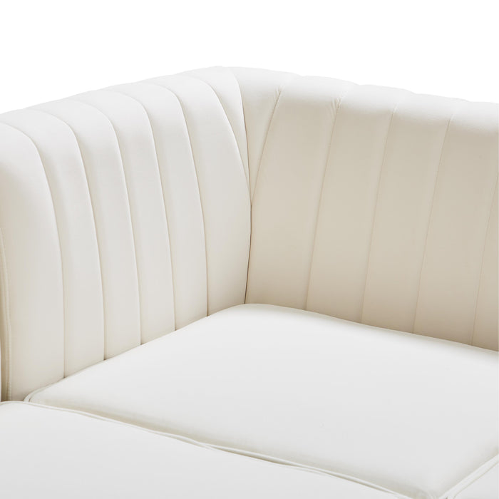 Alina Cream Velvet Modular Sectional - Just Furniture (PA) - Multi Location