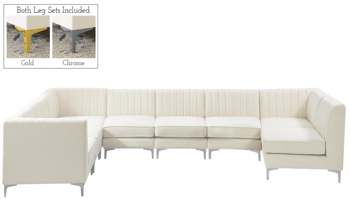 Alina Cream Velvet Modular Sectional - Just Furniture (PA) - Multi Location