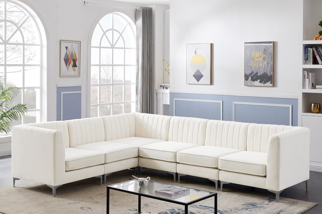 Alina Cream Velvet Modular Sectional - Just Furniture (PA) - Multi Location