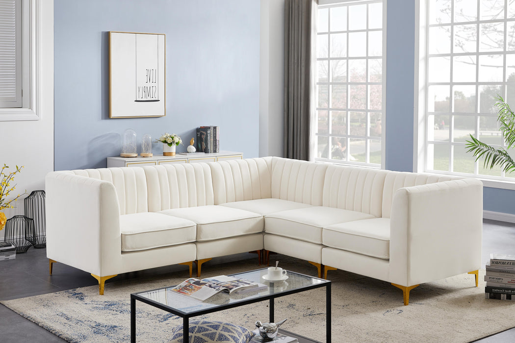 Alina Cream Velvet Modular Sectional - Just Furniture (PA) - Multi Location