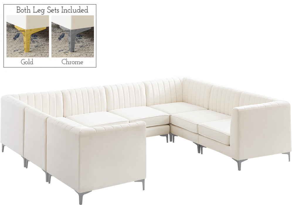 Alina Cream Velvet Modular Sectional - Just Furniture (PA) - Multi Location