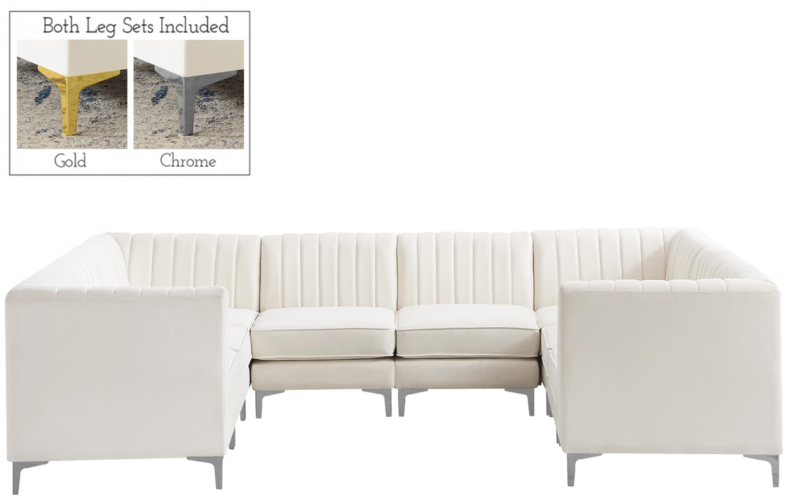 Alina Cream Velvet Modular Sectional - Just Furniture (PA) - Multi Location