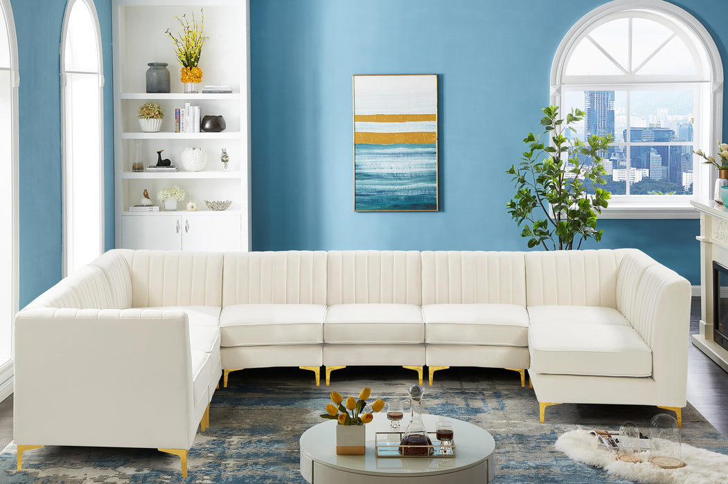 Alina Cream Velvet Modular Sectional - Just Furniture (PA) - Multi Location