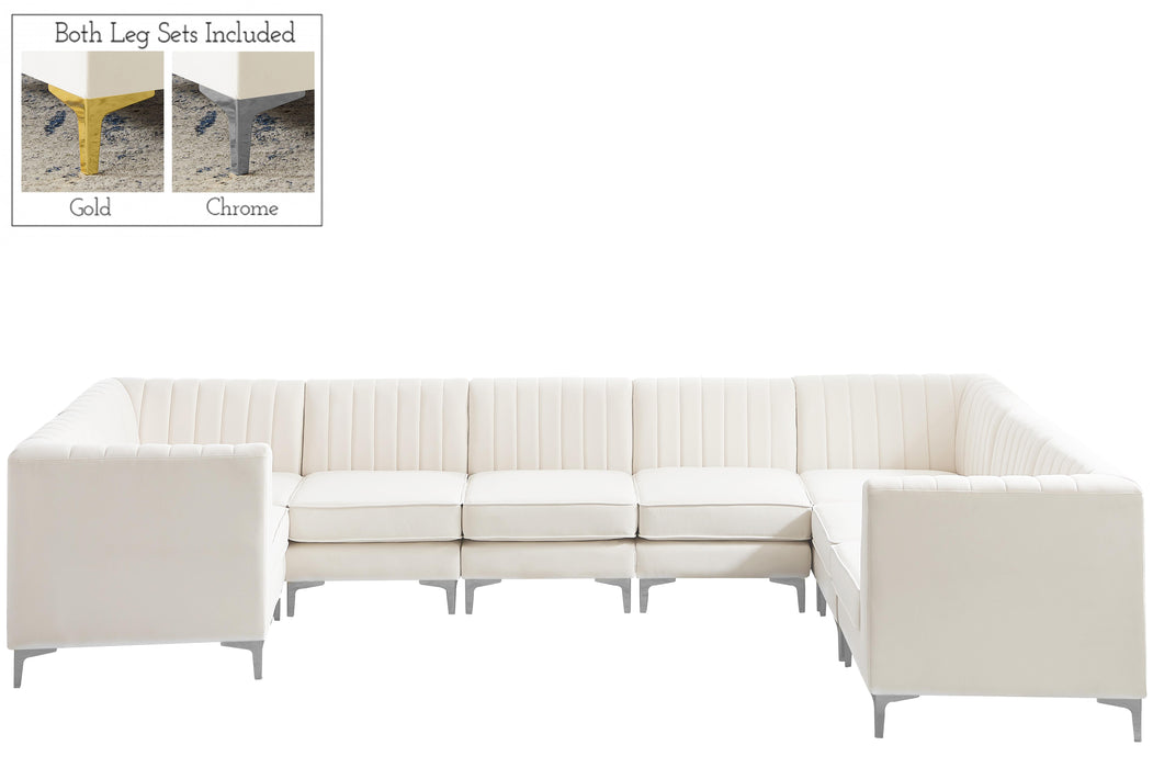 Alina Cream Velvet Modular Sectional - Just Furniture (PA) - Multi Location