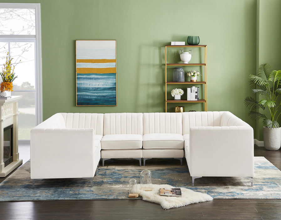 Alina Cream Velvet Modular Sectional - Just Furniture (PA) - Multi Location
