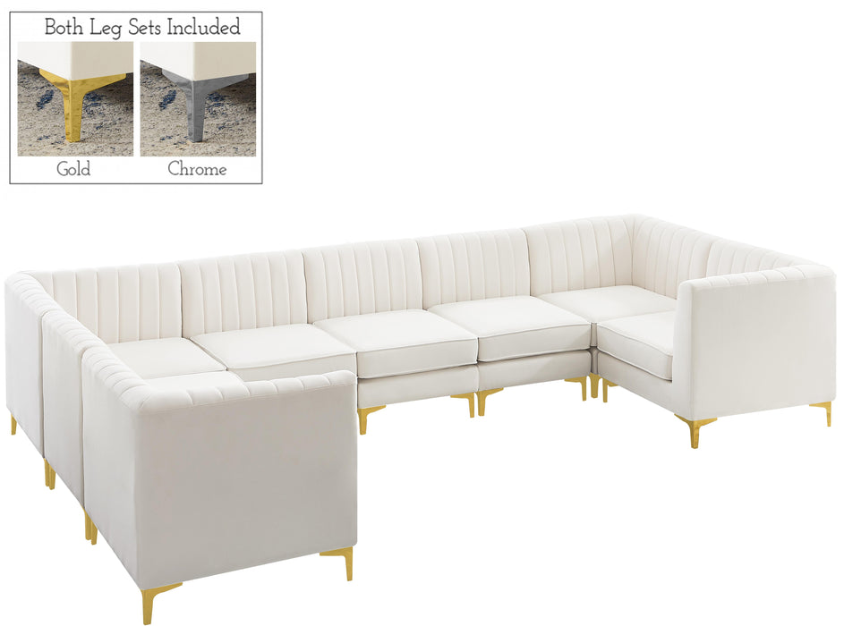Alina Cream Velvet Modular Sectional - Just Furniture (PA) - Multi Location