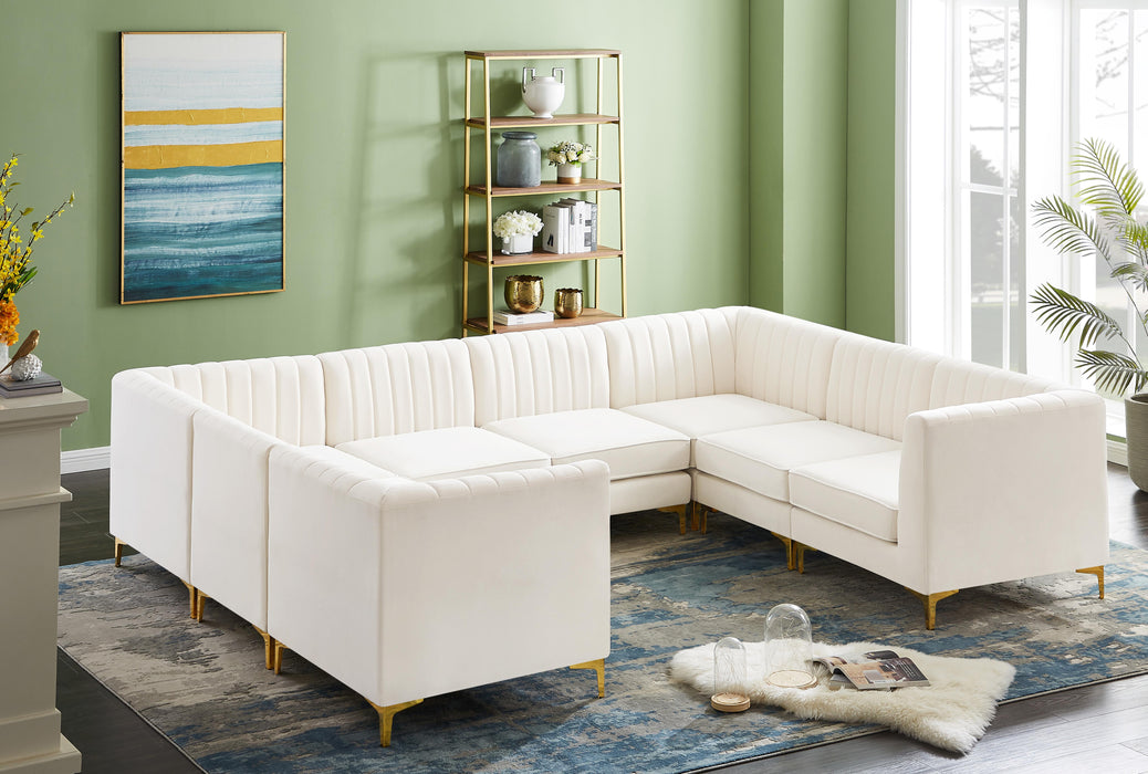 Alina Cream Velvet Modular Sectional - Just Furniture (PA) - Multi Location