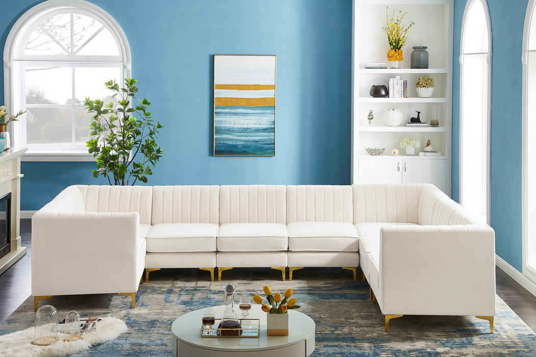 Alina Cream Velvet Modular Sectional - Just Furniture (PA) - Multi Location