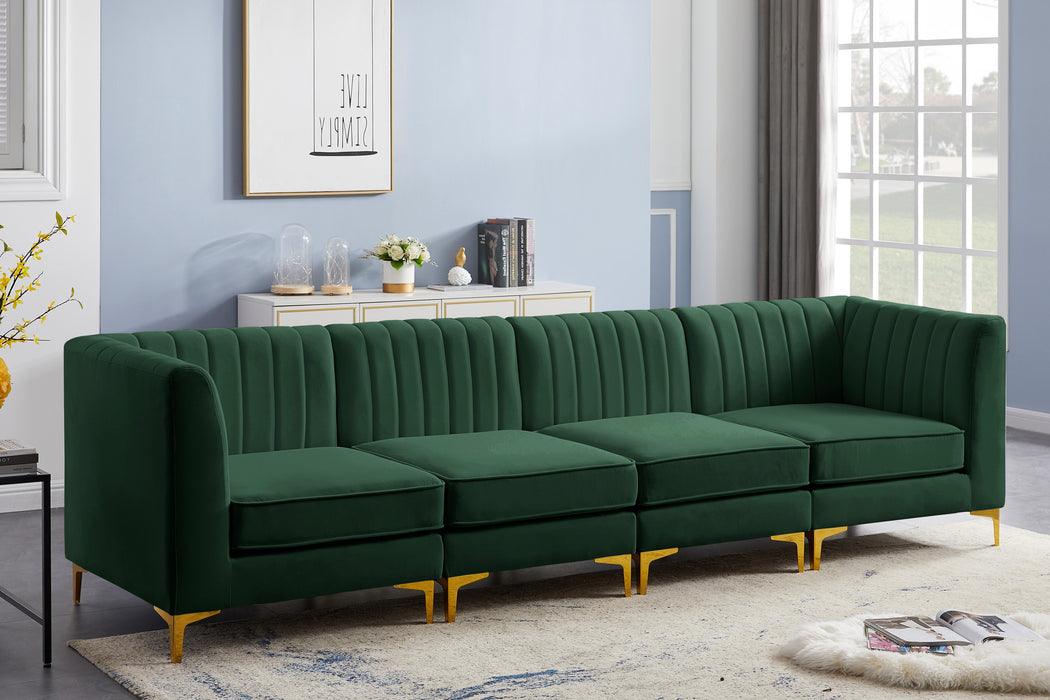 Alina Green Velvet Modular Sectional - Just Furniture (PA) - Multi Location