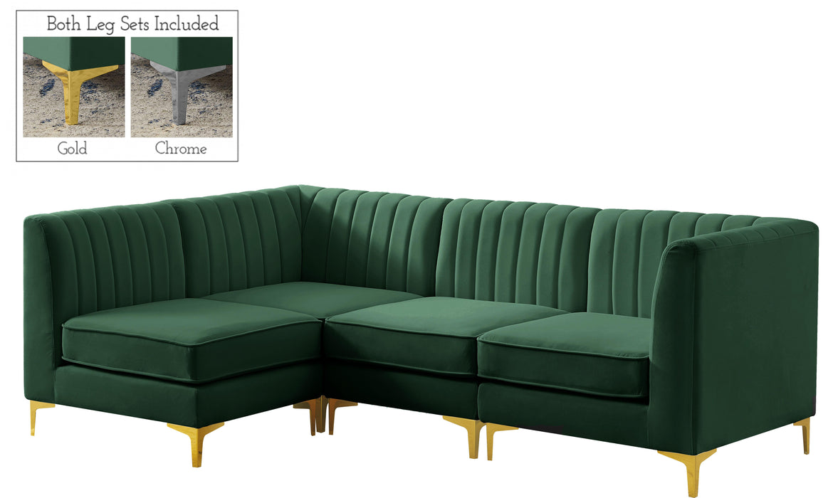 Alina Green Velvet Modular Sectional - Just Furniture (PA) - Multi Location