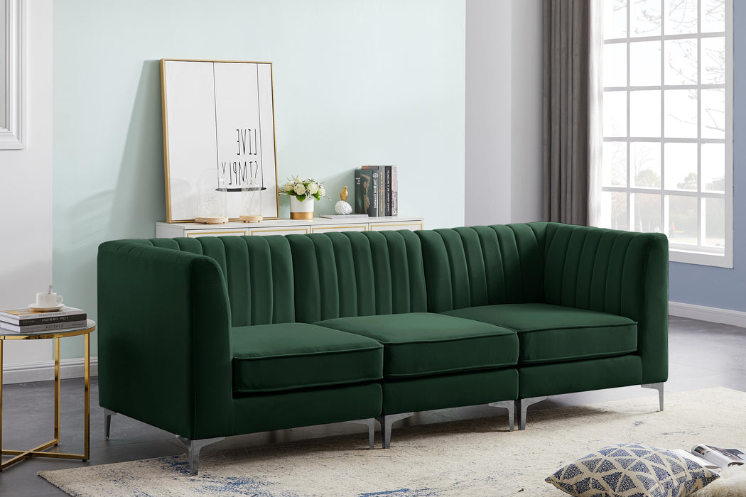 Alina Green Velvet Modular Sectional - Just Furniture (PA) - Multi Location