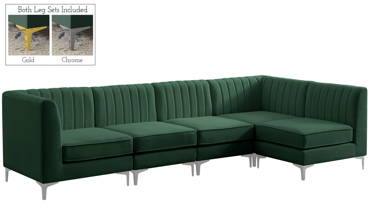 Alina Green Velvet Modular Sectional - Just Furniture (PA) - Multi Location