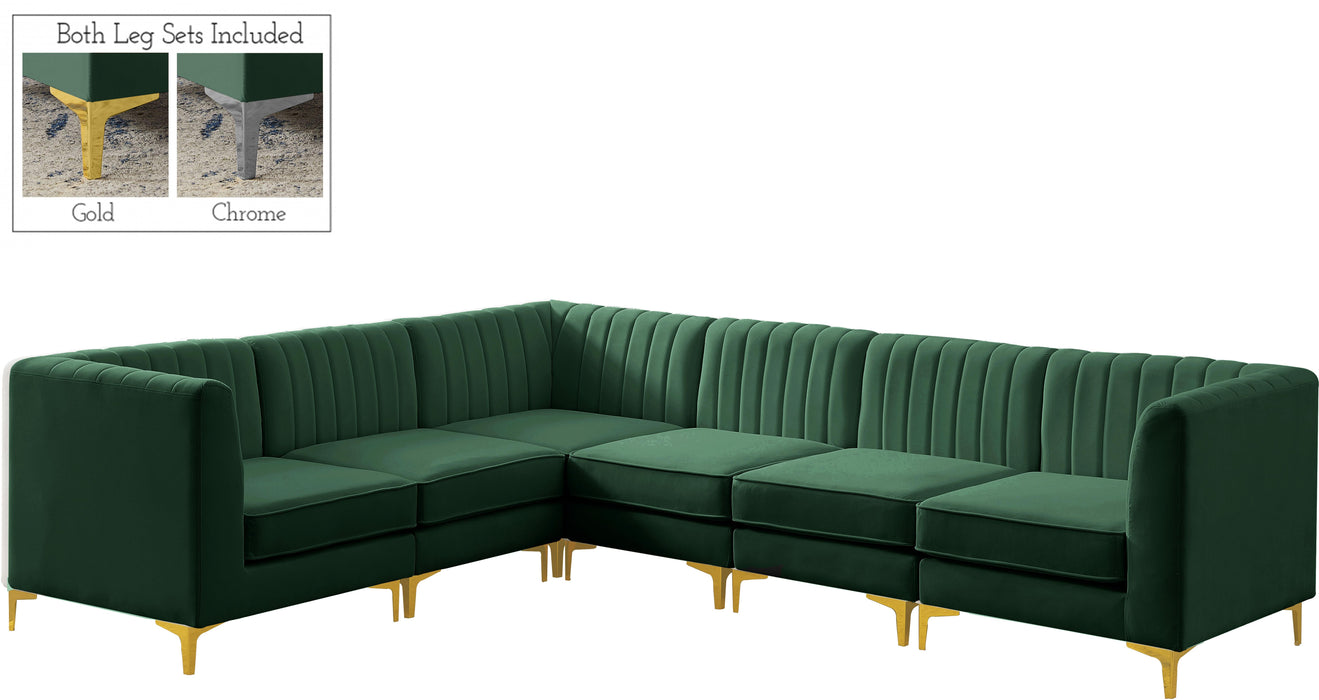 Alina Green Velvet Modular Sectional - Just Furniture (PA) - Multi Location