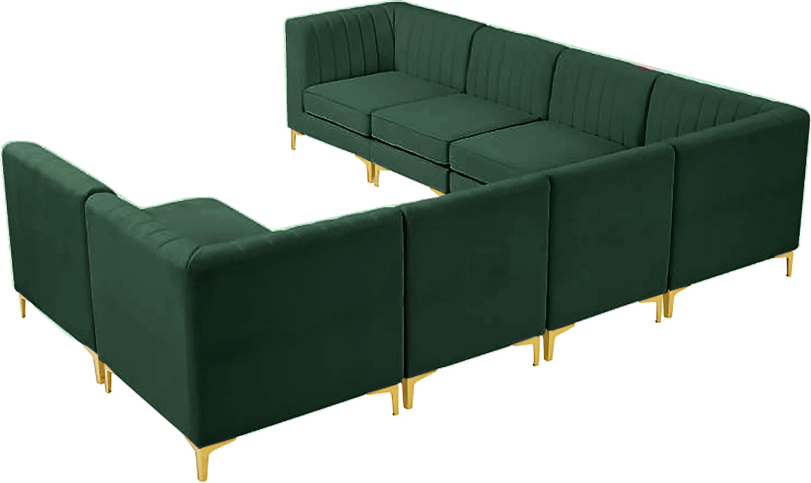 Alina Green Velvet Modular Sectional - Just Furniture (PA) - Multi Location